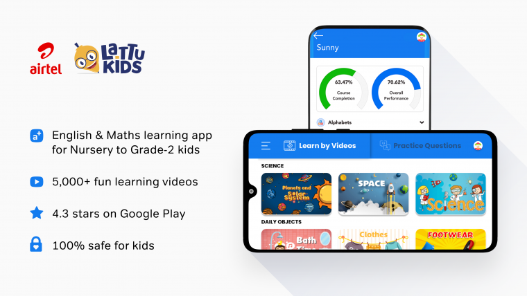 Airtel adds Edtech to its digital portfolio with stake acquisition in kids learning startup – Lattu Kids.