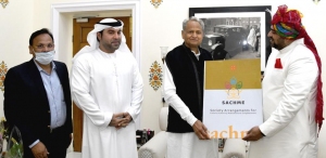 Shri Ashok Gehlot, Chief Minister of Rajasthan blesses the socio-spiritual initiative taken by Shri Anurag Maheshwari towards the betterment of Indian expatriates.