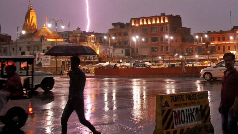 Over lightning killed 60 people in Rajasthan & Uttar Pradesh